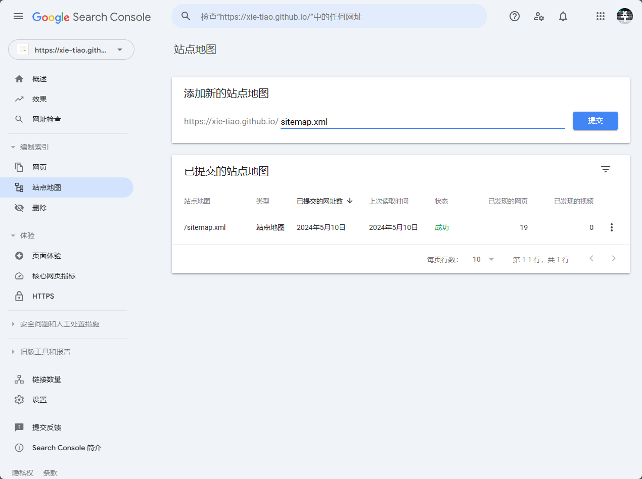 谷歌提交sitemap